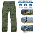 thumbnail image 6 of liyiyiyia Men's Lightweight Hiking Pants Convertible Quick Drying Zip Off Fishing Safari Travel Boy Scout Pants w/Blet, 6 of 8