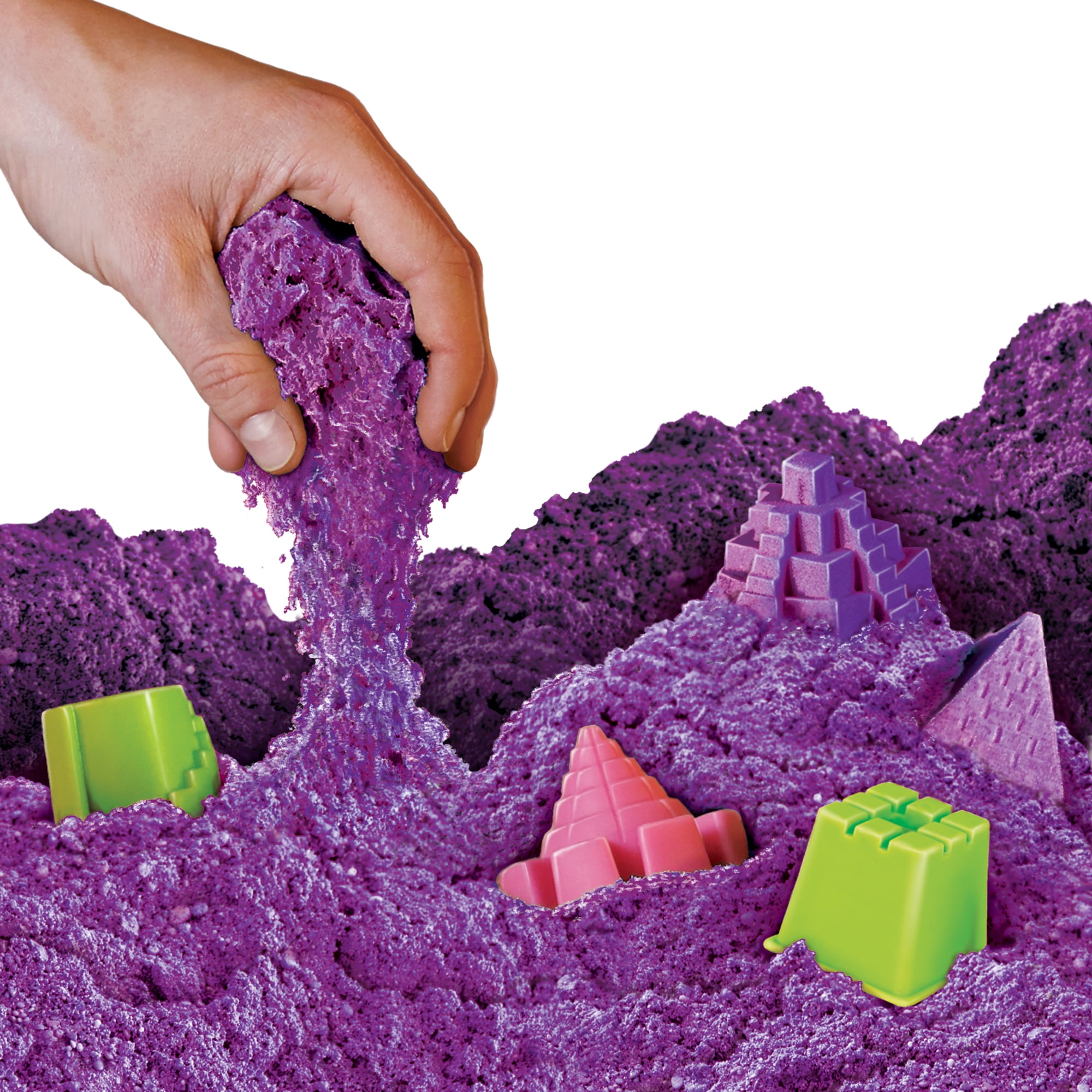 Purple NATIONAL GEOGRAPHIC Play Sand - A Kinetic Sensory Activity 12 LBS of Sand with Castle Molds 