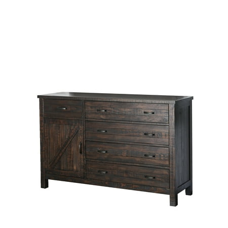 Furniture Of America Pidgenet Espresso Plank Styled Multi Storage