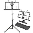 thumbnail image 1 of Soporte para libros de escritorio 2 en 1, 2 en 1, de doble uso, Music Stand IRONTREE, negro, 1 of 6