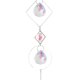thumbnail image 1 of Wind Chime Crystal Light Catcher Ball Ornaments Colgante de marco redondo (2) JShteea Libre de BPA, 1 of 8