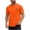 Orange-mens short sleeve baseball shirt, variant on Brnmxoke Mens Athletic T Shirts Casual Bull Horn Print Western Tops Relax Fit Short Sleeve Crew Neck Loose Summer Cowboy Tees Light Blue,XXL