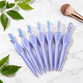 thumbnail image 5 of EXLEAF 2026 New 5Pcs Eyebrow Trimmer Safe,Comfortable Plastic Handle Hair Shaving Razors,Short Blade for Precision Trimming High-Quality Stainless Steel Blade Blade Women Face Care,Purple, 5 of 6