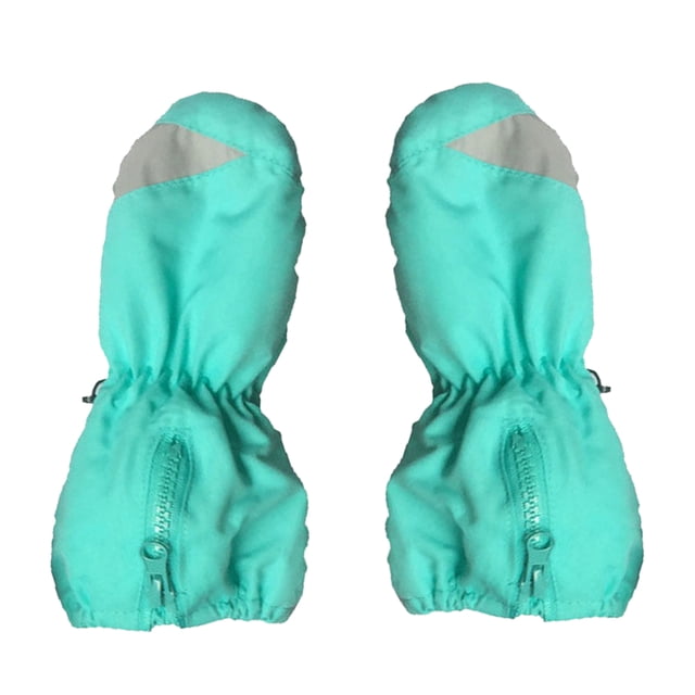 Bolsa para niños Guantes para Dedos Jugar Punto de Nieve Manoplas de esquí para niños Impermeables y engrosadas cálidas,Green
