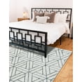 thumbnail image 4 of Unique Loom Matrix Trellis Collection Area Rug - Motif (6' x 9' Rectangle White/Gray), 4 of 7