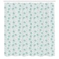thumbnail image 3 of Ambesonne Animal Shower Curtain, Characters Daisy, 69"Wx70"L, Mint Green and Baby Blue, 3 of 3