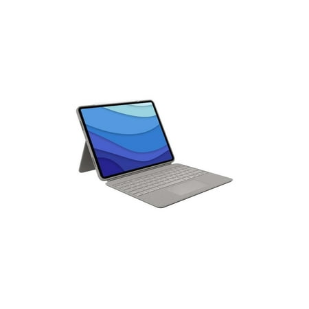 Logitech - Combo Touch Keyboard Folio for Apple iPad Pro 12.9" (5th Gen) with Detachable Backlit Keyboard - Sand