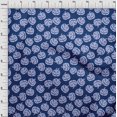 thumbnail image 4 of oneOone Georgette Viscose Dark Blue Fabric Halloween Craft Projects Decor Fabric Printed By The Yard 42 Inch Wide, 4 of 4