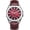 Red/Silver, variant on Solar Powered Mens Watch | Vegan Leather Water-Resistant Analog Wrist Watches for Men | 42mm Case | Relojes para Hombres | Elegant Gift for Man