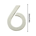 thumbnail image 2 of Wzzjkit Self-adhesive House Numbers, Acrylic House Number for Outside, Modern House Numbers, Mailbox Number, Car Number, Garden Door Address Numbers for House, 2 of 4