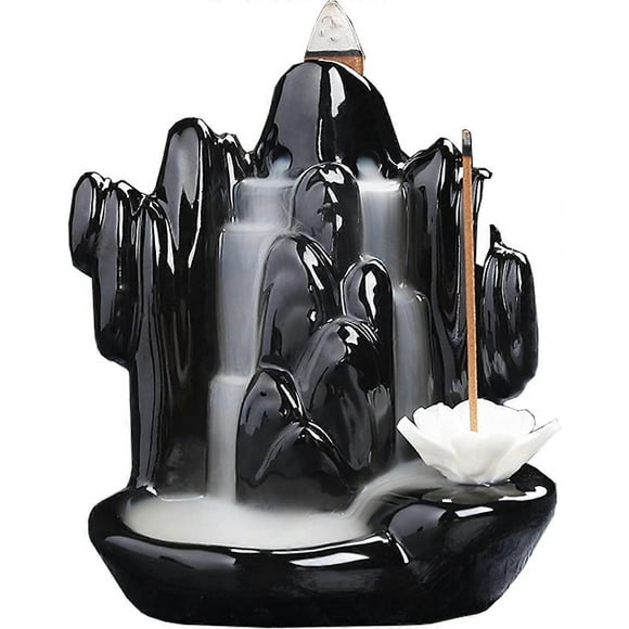 Backflow Incense Burner, 1 Piece Backflow Waterfall Incense Burner, Ceramic Backflow Incense Burner, Incense Burner Holder, Household Incense Burner,