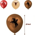 thumbnail image 3 of NBPOWER 40Pcs Western Cowboy Party Decorations Set with 12 Inch Latex Balloons & Happy Birthday Banner & Cake & Cupcake Toppers, Birthday Decorations Hanging Swirls Cowboy Theme Party Supplies, 3 of 8