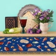 thumbnail image 5 of Linen Passover Table Runner Pesach Jewish Seder Matzo Home Dining Room Kitchen Table Decoration (13.8" x 71"), 5 of 6