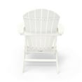 thumbnail image 3 of LuXeo Chaise Adirondack en Plastique à Dossier Courbé Hampton - Blanc (Ensemble de 2), 3 of 5