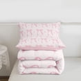 thumbnail image 5 of Erosebridal Girls Pink Bowknot Twin Comforter Sets For Kids,Dreamy Princess Themed Bedding Set,Reversible pink,2pcs, 5 of 7