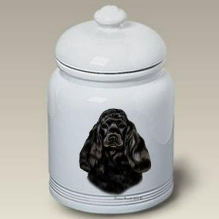 Cocker Spaniel Treat - Cocker Spaniel (Black): Ceramic Treat Jar 10