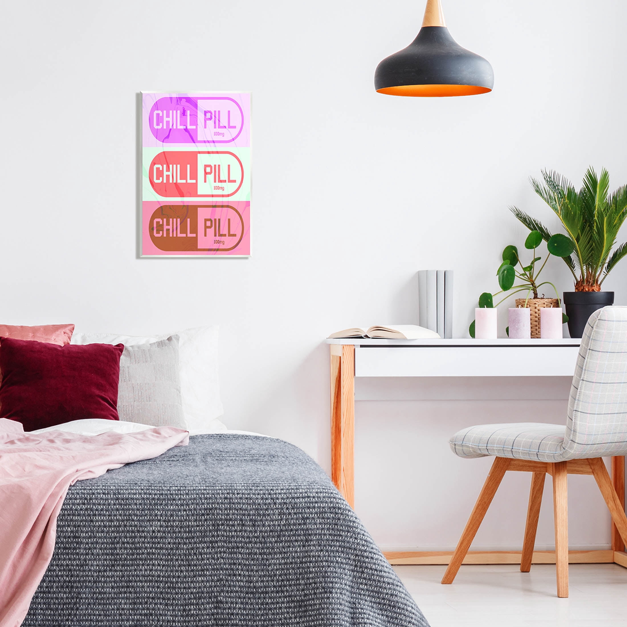 Stupell Industries Various Chill Pill Shapes Graphic Art Unframed Art Print Wall Art, Design by Daphne Polselli