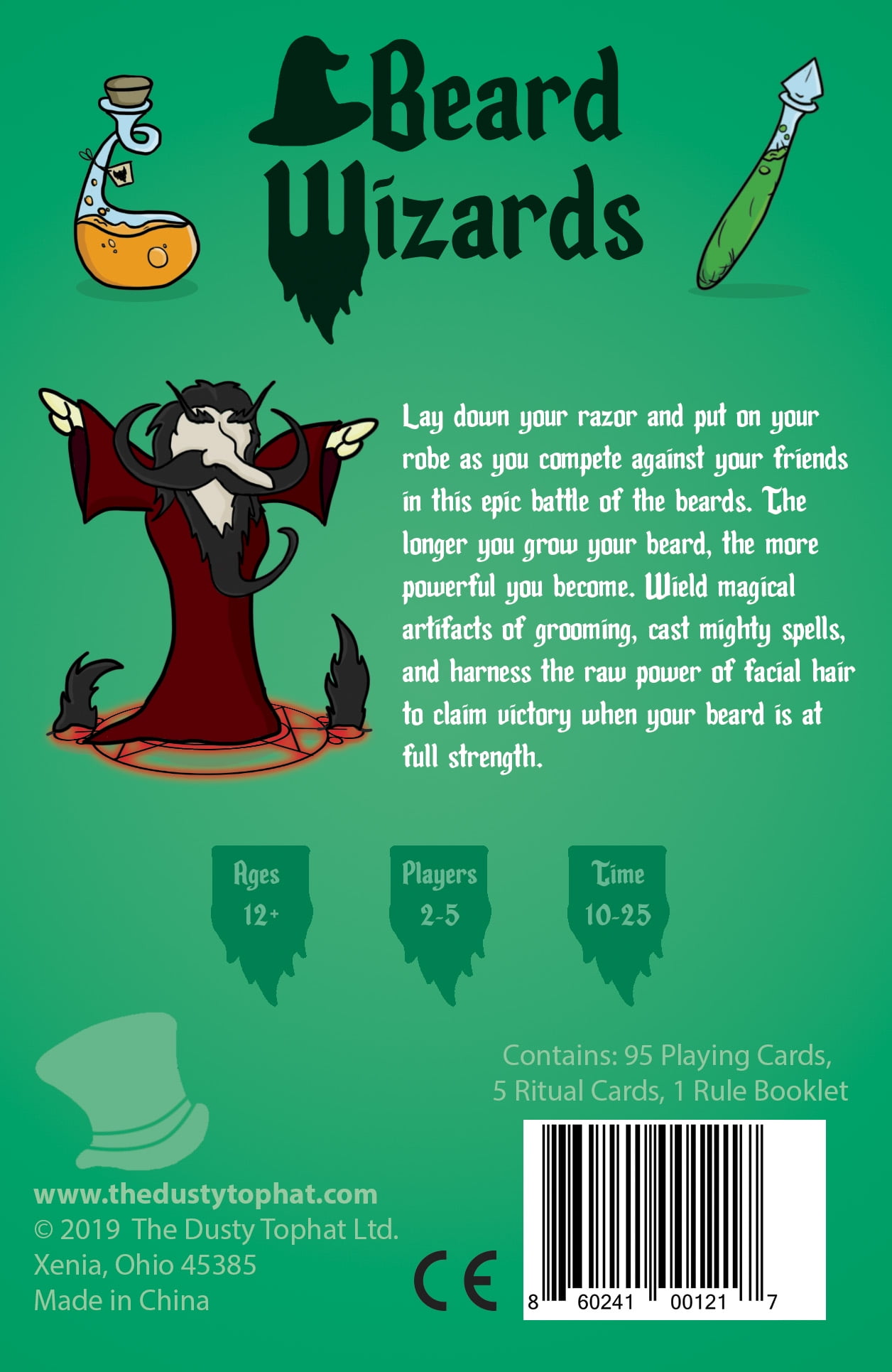 Beard Wizards Card Game | A Spell-Slinging Battle for 2-5 Players