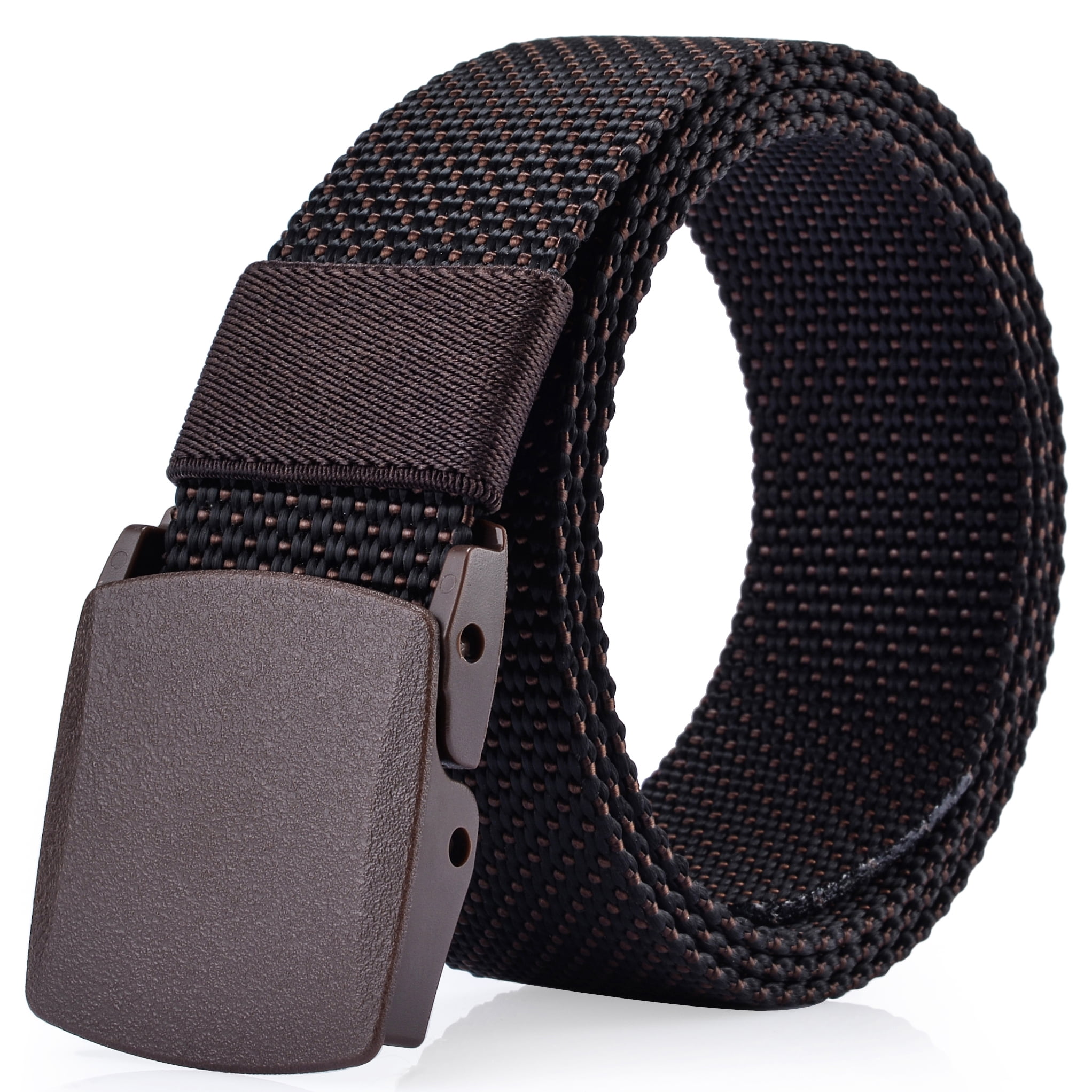 Ayli_AsYouLikeIt Men's Nylon bed Belt Dot Pattern No Metal Parts Plastic Buckle Quick