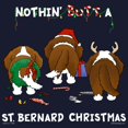 thumbnail image 3 of CafePress - St. Bernard Christmas Sweatshirt (Dark) - Classic Crew Neck Sweatshirt, 3 of 4