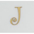 thumbnail image 1 of 1 Pc, 5 Inch X 1/4 Inch Thick Wood Letters J In The Curlz Font Great For Craft Project & Different Decor, 1 of 3