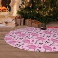 thumbnail image 6 of Yiaed Cute Watermelon Flamingo Print Christmas Tree Skirt , Tree SkirtsTree Mat for Christmas Winter Holiday Indoor Decorations-36", 6 of 7