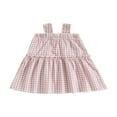 thumbnail image 1 of AMERTEER Bébé Fille Lin d'Été Robes Sans Manches Volants Bébé Princesse une Ligne Robe de Soleil, 1 of 7