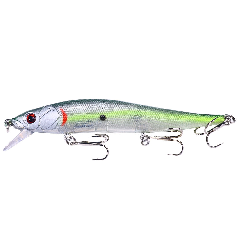 HENGJIA Minnow Bass Fishing Lures, Jerkbait Lure Set Hard Baits Crankbait for Catfish Walleye Trout Fishing Bait 6Pcs/kit