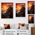 thumbnail image 4 of Designart "Castles Sunset form II" Cityscapes Floater Framed Canvas Art Print, 4 of 7