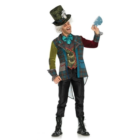 Leg Avenue Mens 3 PC Deluxe Mad Hatter Costume