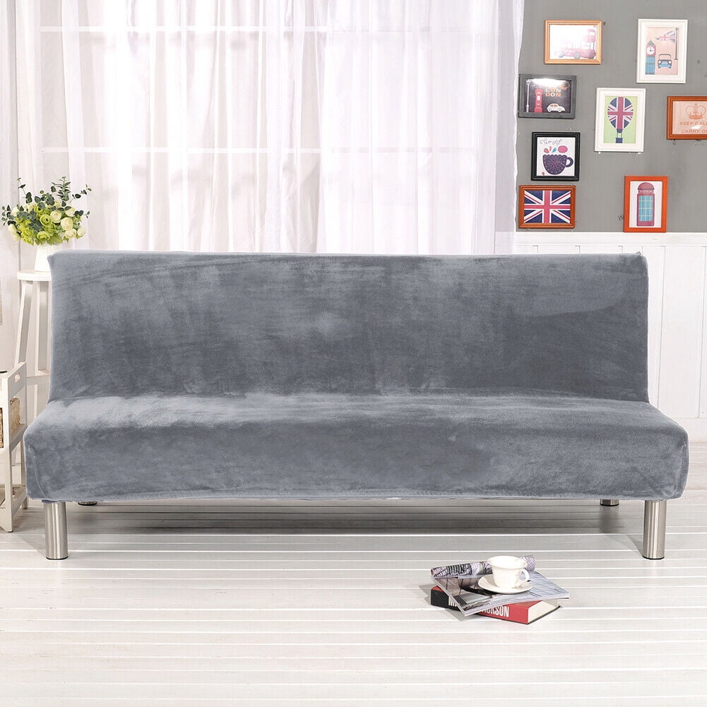 JIAN YA NA Armless Sofa Bed Cover Polyester Spandex Stretch Futon Slipcover Protector Elastic Full Folding Couch Sofa Shield