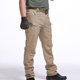 thumbnail image 4 of Pantalones largos para hombre, pantalones cargo con múltiples bolsillos, ropa de trabajo, pantalones cargo con bolsillos para hombre, 4 of 5