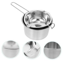 RUNROTOO Double Boiler Melting Pot Set Stainless Steel for Kitchen Utensil 6.3x6.3x3.5in 1Set