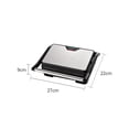 thumbnail image 7 of Electric Panini Press and Sandwich Maker with 180 Degree Flat Open, Non Stick Plates, Removable Drip Tray for Steak, Burgers and Breakfast, 7 of 7