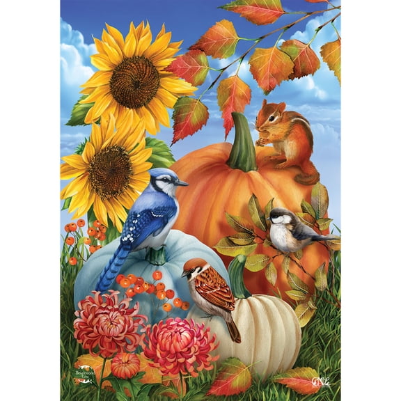Briarwood Lane Fall House Flag 40x28 For Outdoor Autumn Gathering For Fall House Flag
