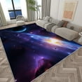 Area Rug Rectangle Carpet For Living Room, Cosmic Stars Machine