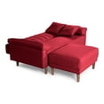 thumbnail image 3 of Sala Modular Sofá Cama Reversible De Lino Rojo Modelo Calatrava, 3 of 9