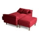 thumbnail image 3 of Sala Modular Sofá Cama Reversible De Lino Rojo Modelo Calatrava, 3 of 9