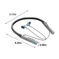 thumbnail image 4 of Neck-Hanging Bluetooth 5.3 Metal Headphones, Digital Display Earphones, In-Ear Sports Earphones, Noise Canceling Call Headphones, Long Battery Life Gaming Wireless Earphones, 4 of 8