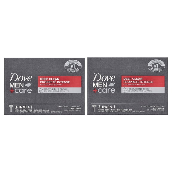 Dove Men Care Soap Deep Clean 3.75 oz, 2 Bar