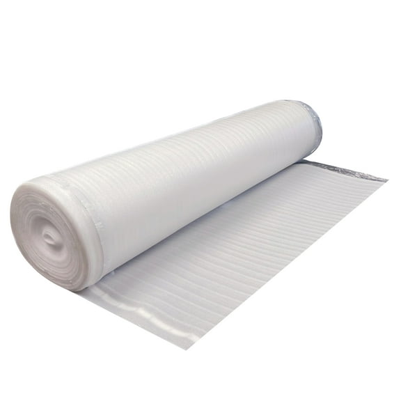 Dekorman Laminate White Foam Underlayment 2mm Thickness x 3.3 ft. W x 91.44 ft. L (300 sq.ft./roll)