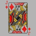 thumbnail image 2 of Junior's Lost Gods Jack of Diamonds Distressed  Graphic T-Shirt, 2 of 2