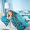 thumbnail image 3 of Homewish Girls Butterfly Twin Comforter Sets, Sequin Cheetah Print Bedding Set, Polka Dots Reversible, 2-Piece 1 Comforter and 1 Pillowcase, 3 of 6