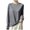 Dark Gray, variant on Women Crew Neck Ribbed Long Sleeve Slim Fit Thermal Top Soft Skin-Friendly Windproof Warm Base Layer Multi Fresh Solid Color Casual Winter Layering Shirt