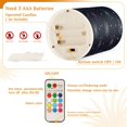 thumbnail image 5 of Yayeee Flameless Candles with Remote Flickering Battery Operated Multi Color Changing, Starry Night Pattern, 5 of 7