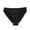 Black, variant on Women's Silky Satin Ruched Bikini Panties - Low Rise Soft Stretch Underwear with Bow Detail for Daily Comfort