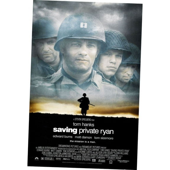 Saving Private Ryan Movie Poster Entertainment Decor Art Poster 24x36 Unframed, Age: Adults, Rectangle Poster Time