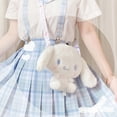 thumbnail image 2 of Mochila Kawaii Sanrio de felpa Cinnamoroll, bolsa de peluche de Anime Kuromi, bolsas de mensajero de dibujos animados para niñas, regalos de cumpleaños, 2 of 4