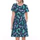 thumbnail image 1 of Balery Green Christmas Print Socks Vestidos sueltos de manga corta para mujer, vestidos de verano 2025, vestidos casuales de corte A con vuelo., 1 of 6