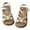 Beige, variant on Girls Open Toe V Shape Pearl Decor Ankle Strap Sandals Soft Rubber Flat Summer Casual Shoes for Daily Walking Beach Party Outdoor Play